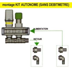 Kit vanne de régulation complet pré-assemblé