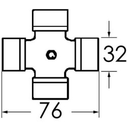 Croisillon 32 x 76