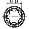 Mâchoire 1"3/8  6 C 30,1x106,3