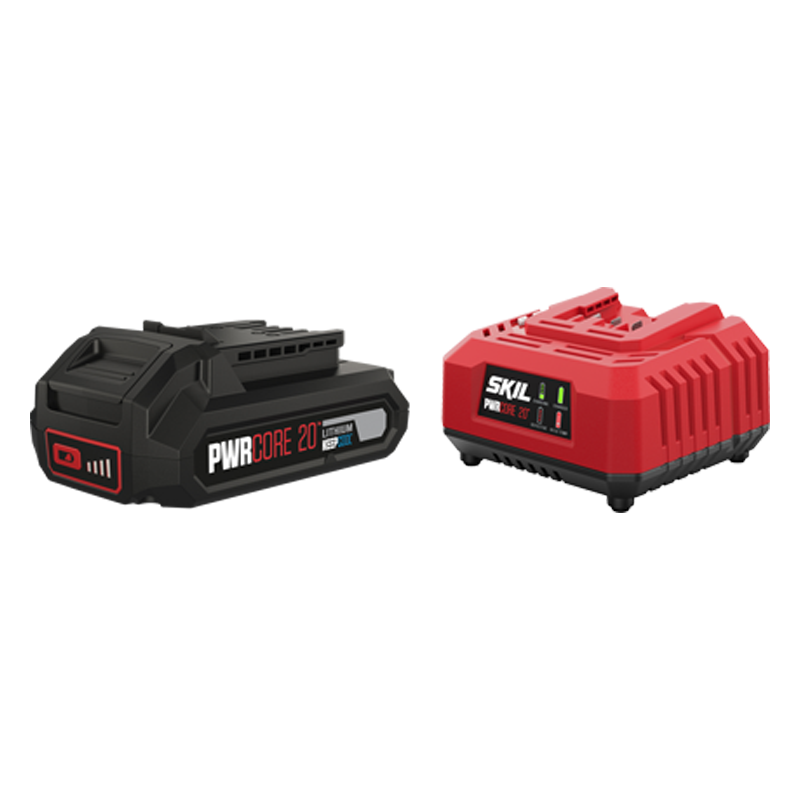 Kit chargeur simple 2.4A + 1 batterie 2.5Ah SKIL PWR CORE 20