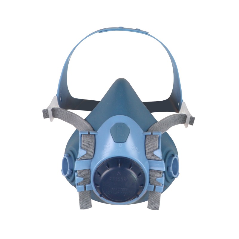 Demi-masque respiratoire en silicone