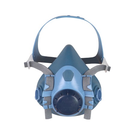 Demi-masque respiratoire en silicone