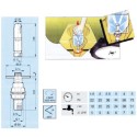 Pack Tête de lavage rotative + vanne polypropylène
